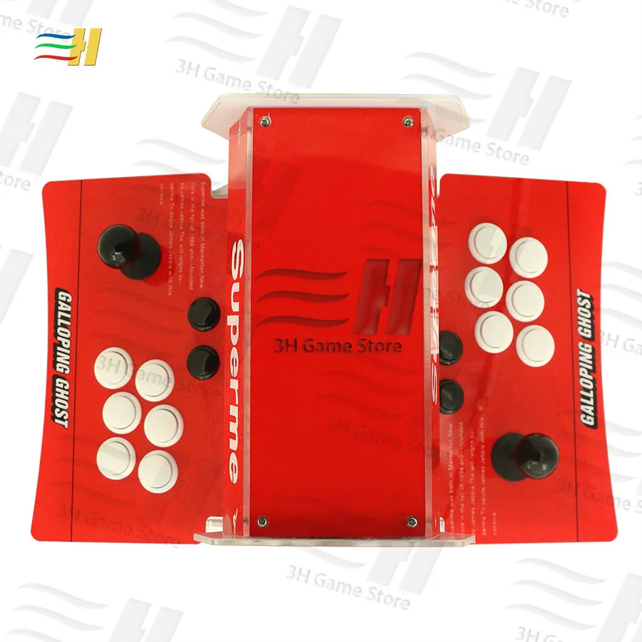 Double fighting bartop arcade mini arcade machine 10.1 inch Dual screen Built in Pandora Box 9 1500 games 2 Player Plug and play