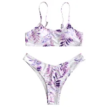 Страуса Новое удобное нижнее белье пижамы женские Пуш-Ап утолщение бюстгальтер пляжный костюм сексуальный вышивка бикини