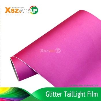 

0.3x9m/Roll Pink Glitter Car Light Tint Film Headlight Taillight Matte Flash Point Vinyl Film Sheet Car Lamp Stickers