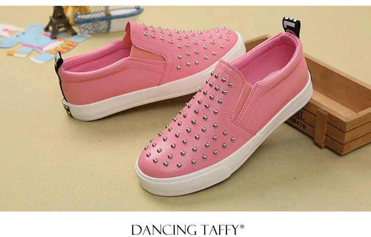 Rivet Children Shoes 2018 New Spring Fashiion Solid Pu Leather Kids Shoes Black Gold Casual Zips Rubber Boys Girls Sneakers  565 (11)