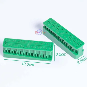 

2 Pcs Dental Tool Endo Measuring Used in Root canal measurement Ruler Autoclavable Dentist Instrument Blue/Green