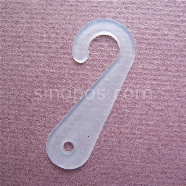 Plastic Display J hook, Sock hooks underwear hanger, Plastic hanging J