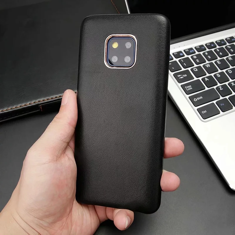 Для huawei mate 20 Pro чехол Роскошный милый тонкий натуральная кожа Жесткий защитный панцири чехол для телефона для mate 20 задняя крышка Funda