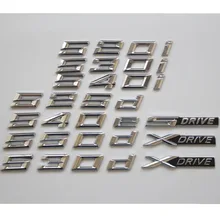 Chromowane litery Trunk godło emblematy odznaki dla BMW G30 G31 520i 528i 530i 540i 550i 525d 528d 530d 520d 550d 540d XDrive