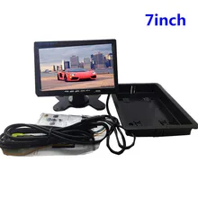 7-polegadas Car Display LCD TFT a Cores de Tela Do Monitor de Segurança Monitor Do Carro Invertendo Exibição para a Câmera Reversa Do Carro DVD