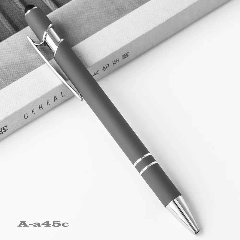 Изысканная мода кнопка шариковая ручка пресс-перо для рекламного подарка ручка металл шариковая ручка Офис Школьные принадлежности