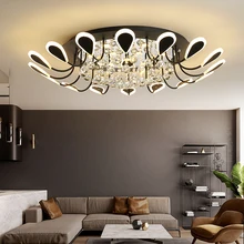 Living Room Lamp Postmodern Minimalist Crystal Lights Hall Lobby Ceiling Lighting Creative Nordic Bedroom Ceiling Lamp led Light modern minimalist golden led circular living room crystal lamp creative lamps atmospheric luxury hall ceiling lighting fixture