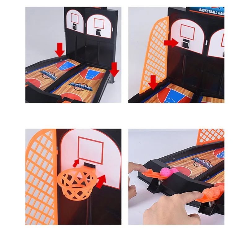  Basketball Shooting Game Desktop Table Reduce Stress Set Sports Toy for Adults gift toy for childre
