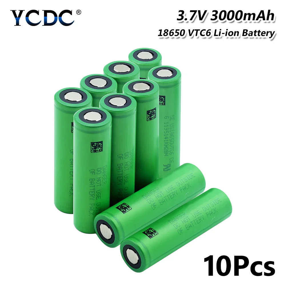 2019 YCDC 100% Новый оригинальный 30A высокий расход VTC6 18650 литий ионный аккумулятор 3000