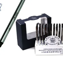 Черные роликовые Сменные стержни для ручек 0,5 Длина наконечника 103 мм/111 мм гелевая заправка DUKE