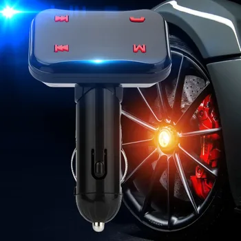 

Wireless Hands-Free USB Charge LED MP3 Bluetooth Car FM Transmitter Wirelessly transmit phone call from Bluetooth mobile #BA