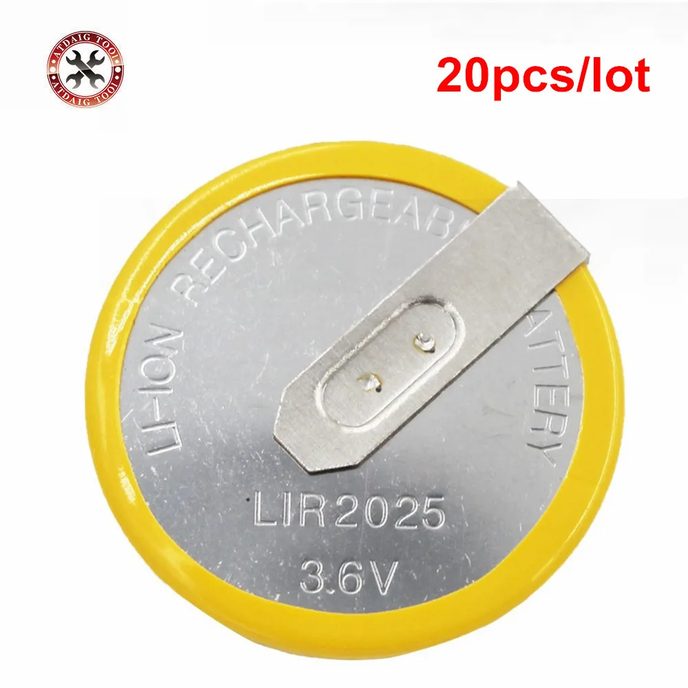 20 шт./лот LIR2025 (3 6 В) перезаряжаемая батарея для пульта дистанционного управления