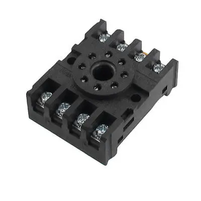 PF-083A 10A 250VAC 8 круглое штыревое крепление на рельсе основание релейного разъема