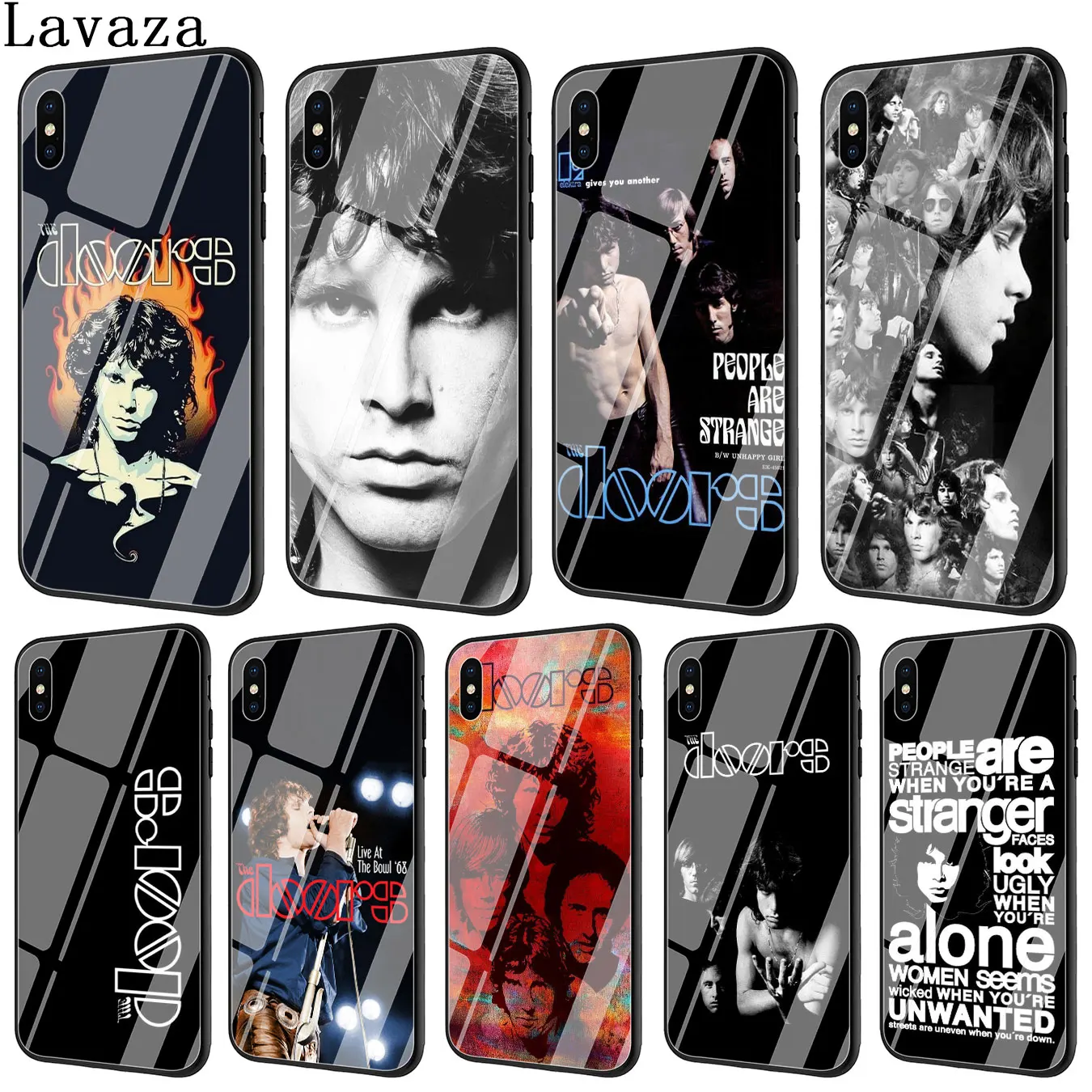Lavaza pop The Doors Jim Morrison чехол для телефона из закаленного стекла Apple iPhone XR X XS Max 6 6S 7 8 Plus
