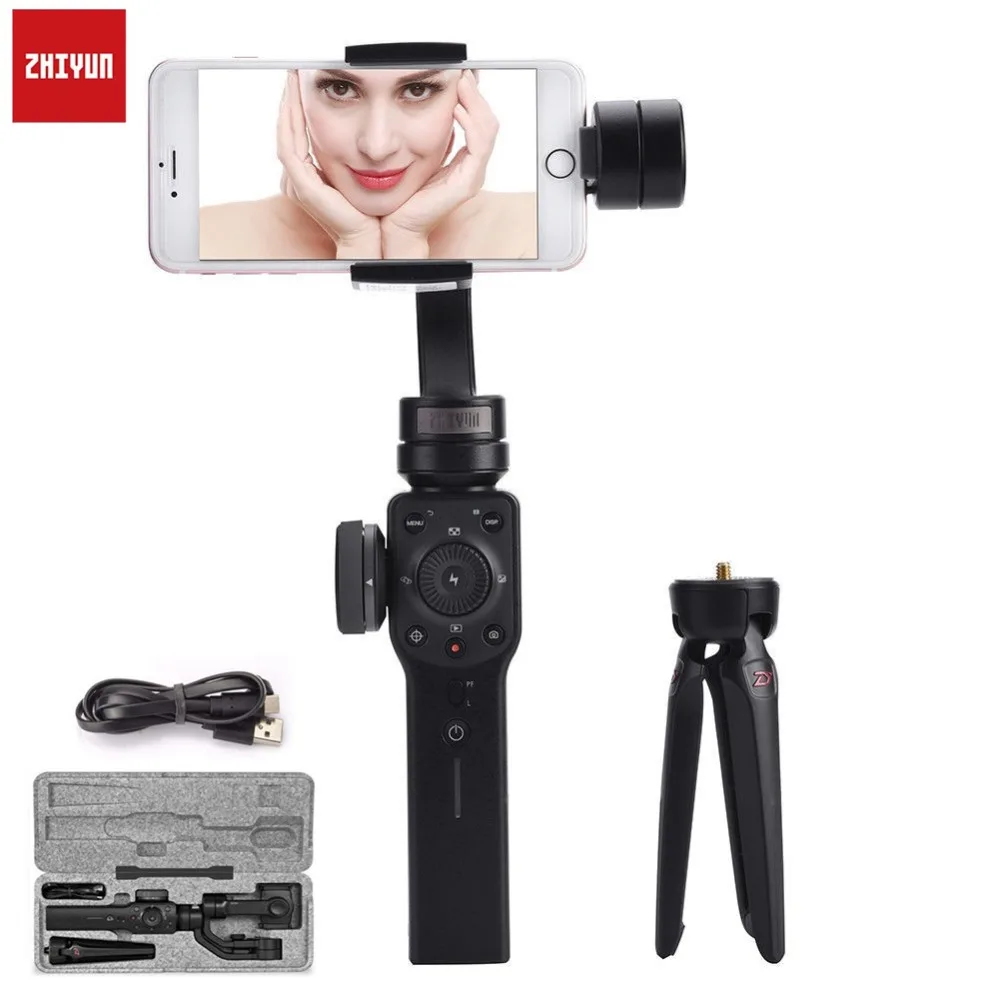  Zhiyun Smooth 4 3-Axis Handheld Gimbal Stabilizer Mobile Phone For xiaomi iPhone X Samsung Galaxy S