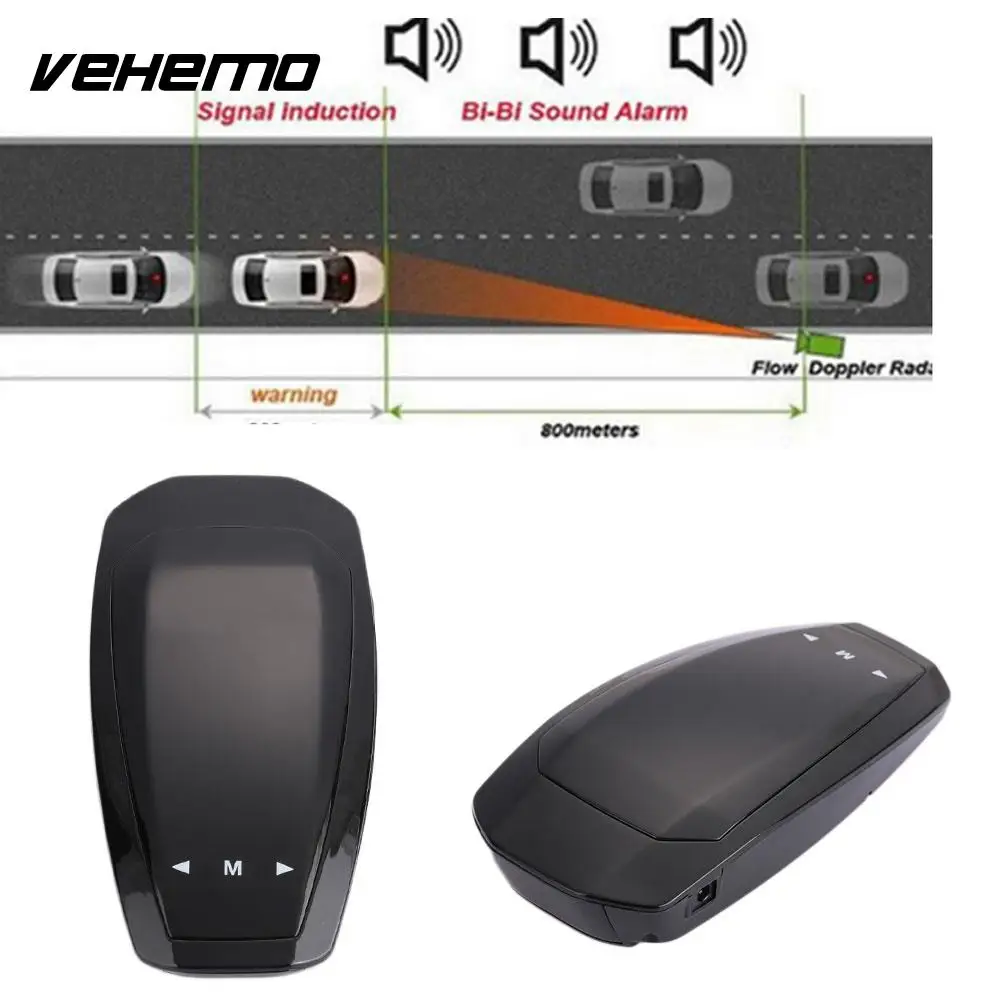 

Car Radar Tracker Universal Speed Control Detector Full Band Scanning Vehicle Speed Control 360 Degrees VB Detector LED Display