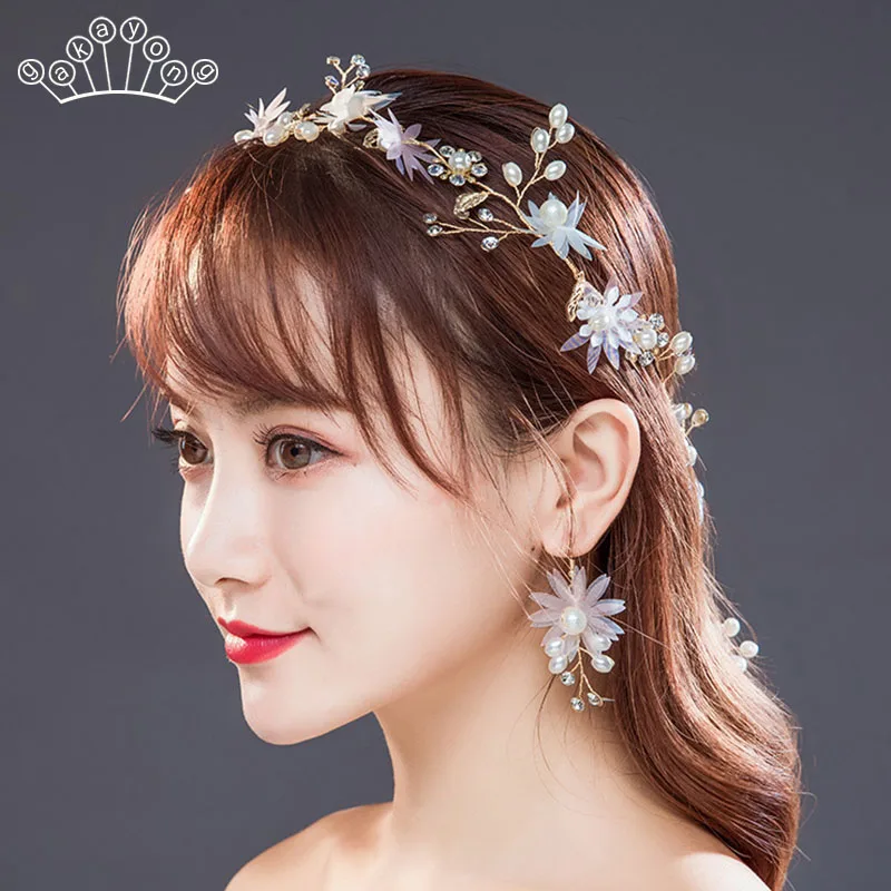 Lace Flower Wedding Hair Accessories Bridal Bridesmaid Hair Accessories