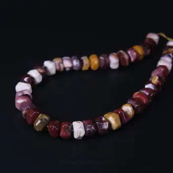 

36-40pcs/strand Mookaite Jaspers Faceted Rondelle Spacer Loose Beads,Natural Gems Stone Cut Nugget Pendant Beads Jewelry Making