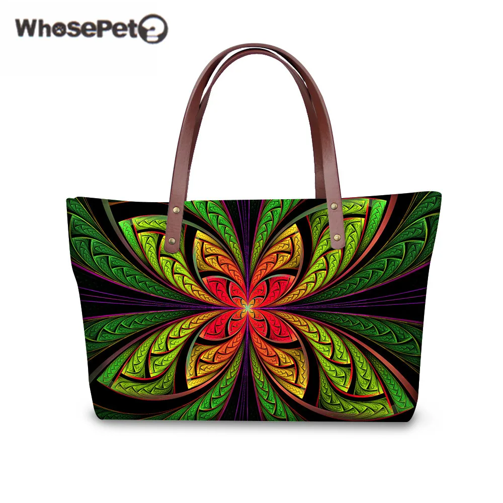 

WHOSEPET Large Capacity Fashion Women's Shoulder Bags 3D Magical Printing High Quality Luxury Handbags Casual Travel Bolsas