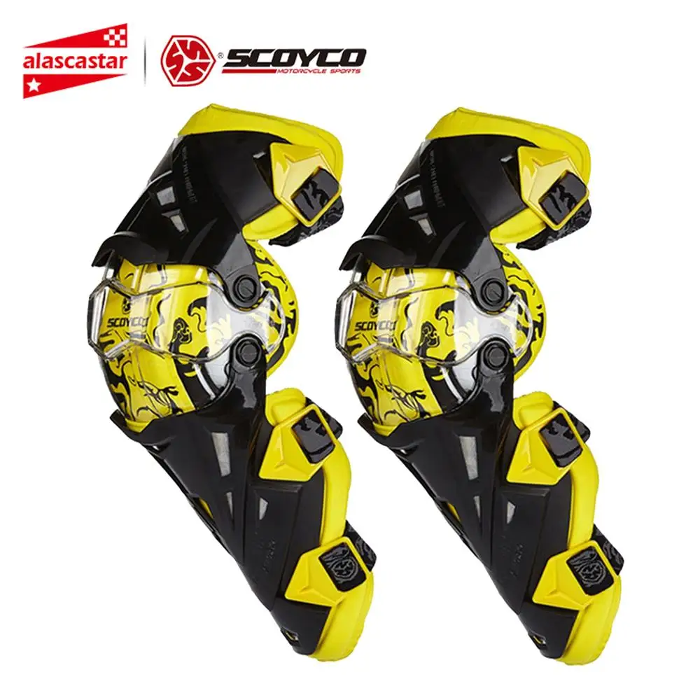 Scoyco de la motocicleta de la rodilla hombres protección rodilla Gurad Protector de la rodilla Rodiller equipo Motocross EQUIPO DE Joelheira Racing Moto - 1