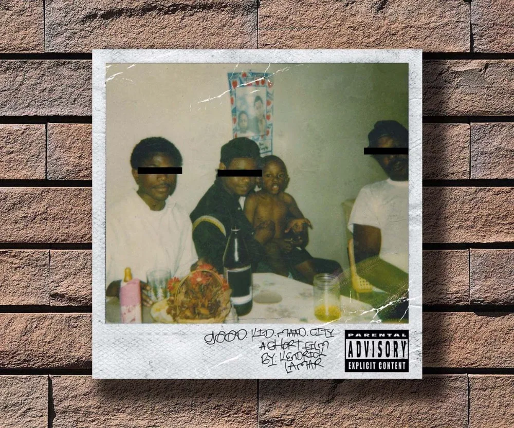 Y398 Kendrick Lamar Good Kid m.a.d городской альбом Обложка горячая фотография украшение 16x16 24x24
