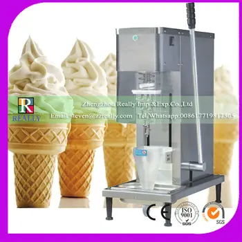 

self-cleaning swirl fruit frozen yogurt mixer fruit frozen yogurt mixing machine ice cream shaker