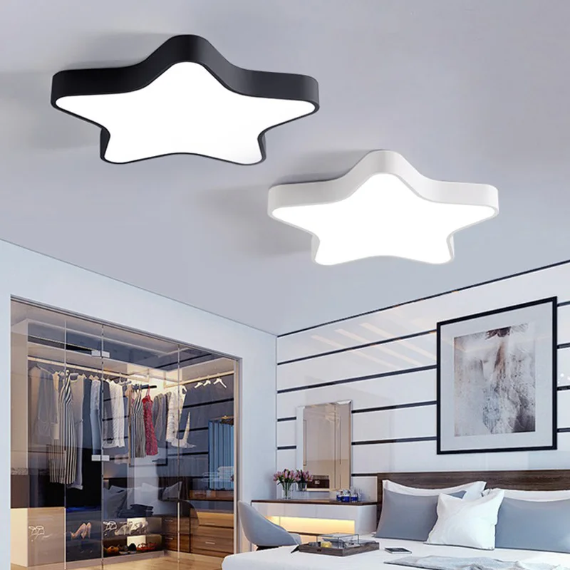 

Современная ультратонкая детская лампа макарон, Креативный светодиодный потолочный светильник в виде морской звезды для мальчиков и девочек, милая звезда, лампа для детской комнаты