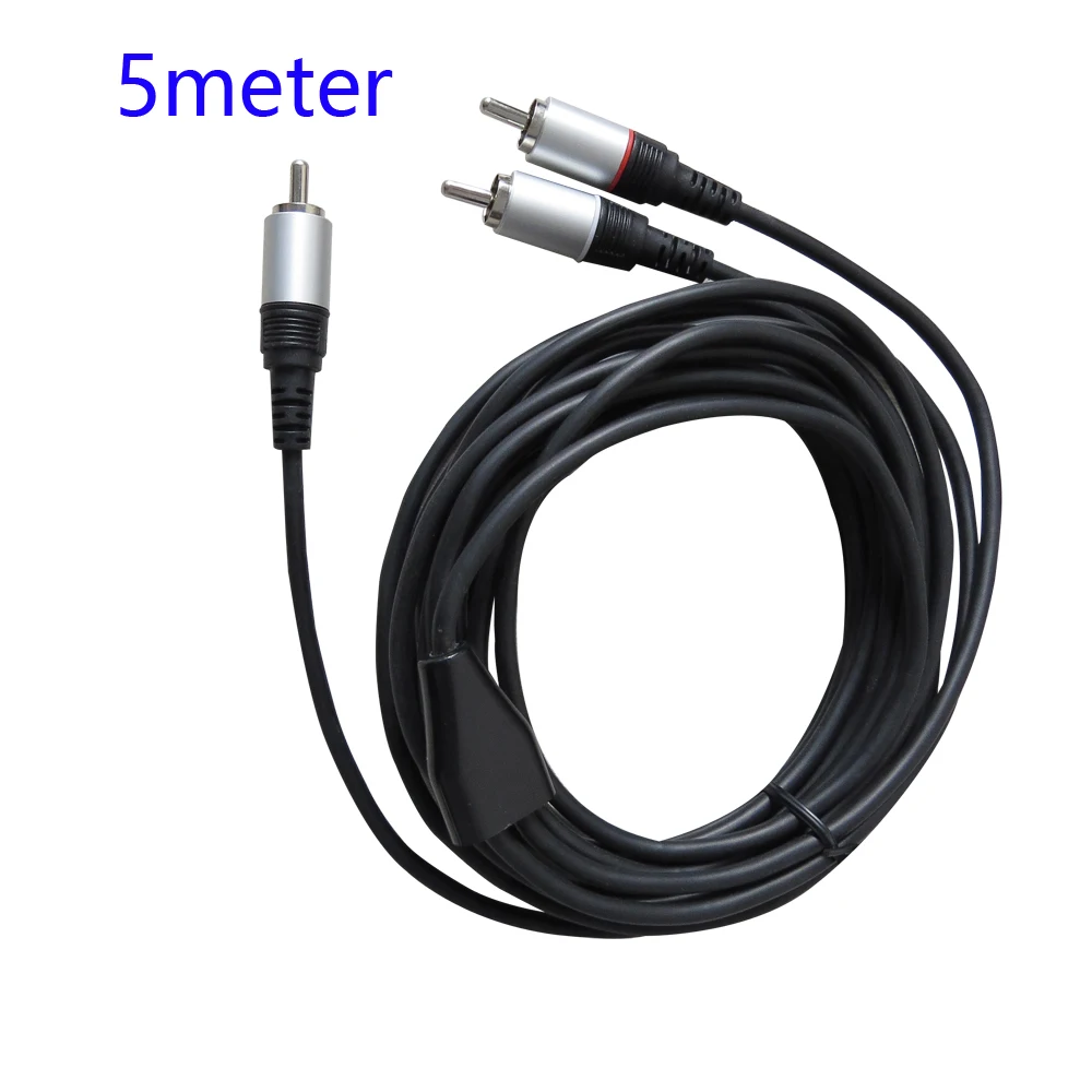 

5meter Premium 1 RCA to 2 RCA Phono Stereo Audio Y Cable Male to Male