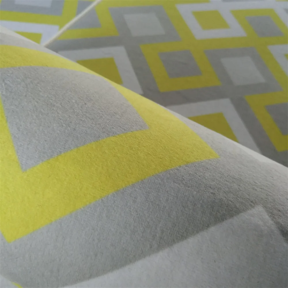 Модный коврик в скандинавском стиле с геометрическим узором и бриллиантами для двери/кухни, коврик для гостиной, спальни, прикроватной кровати, ковер, яркий желтый, серый