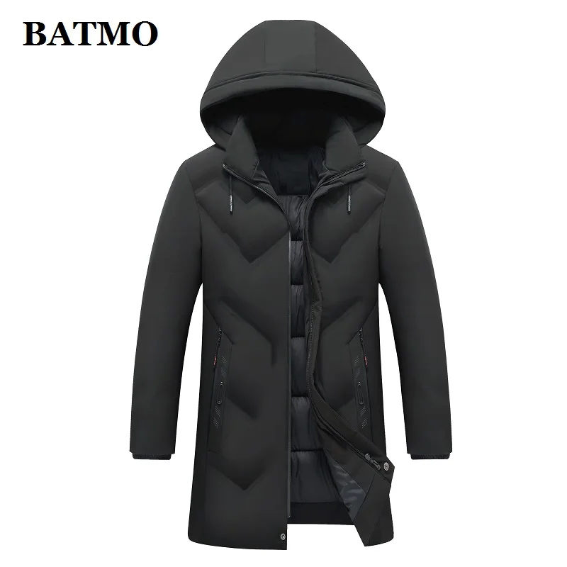 BATMO Новое поступление зимние высококачественные мужские парки с капюшоном, мужские куртки с капюшоном, большие размеры 1988