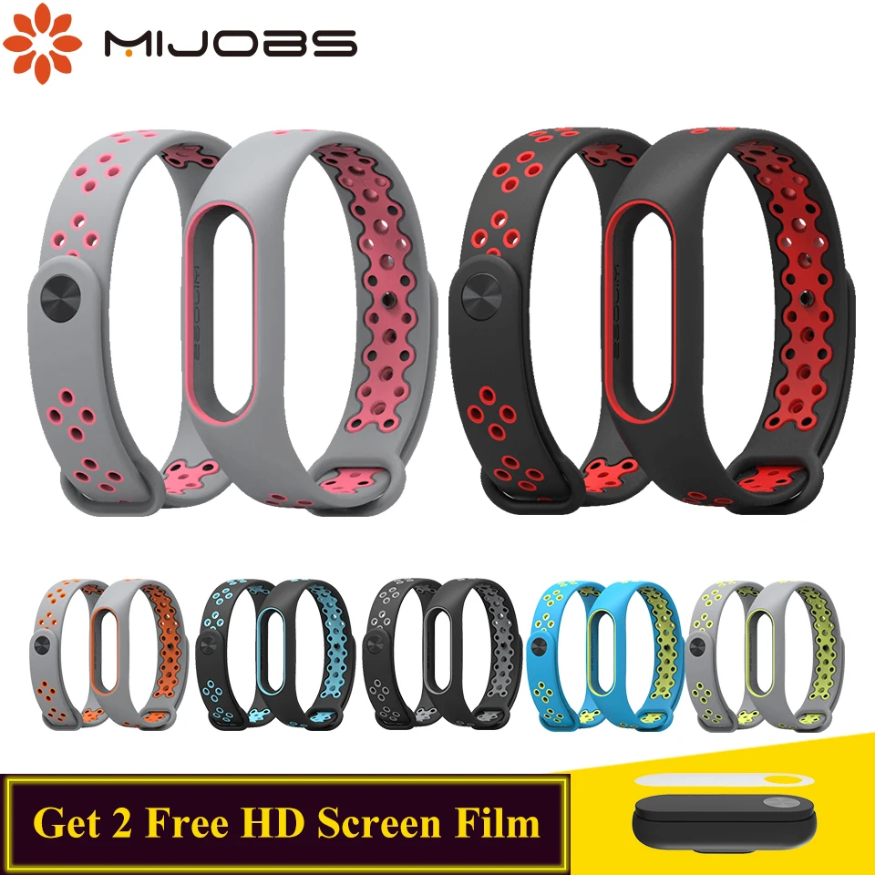 

Mijobs Mi Band 2 Strap Silicone Sport Bracelet Wriststrap for Xiaomi Mi band 2 Strap Replace Bracelet Miband 2 Strap Accessories
