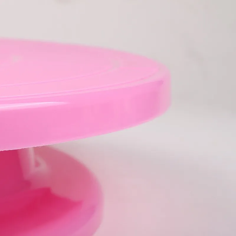 1 шт. розовый вращающихся украшения торта стоять Лидер продаж центру Sugarcraft платформы поворотной плиты Поворотные столы выпечки инструменты