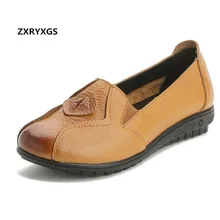 Лидер продаж года, Весенняя новая обувь из воловьей кожи в стиле ретро, Нескользящая дышащая женская обувь на плоской подошве, модная обувь большого размера, женская обувь на плоской подошве