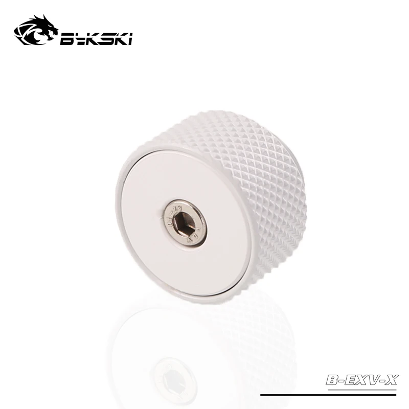BYKSKI G1/4 ''выпуск воздушная пробка/ручной выпускной клапан воздушный выпускной клапан уплотнительный замок для система водяного охлаждения - Цвет лезвия: white