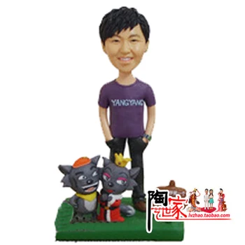 

2019 New Brinquedos Toys Anime Minions free Shipping Custom Birthday Gift Statue Polymer Clay Dolls Figurine Statues Holiday