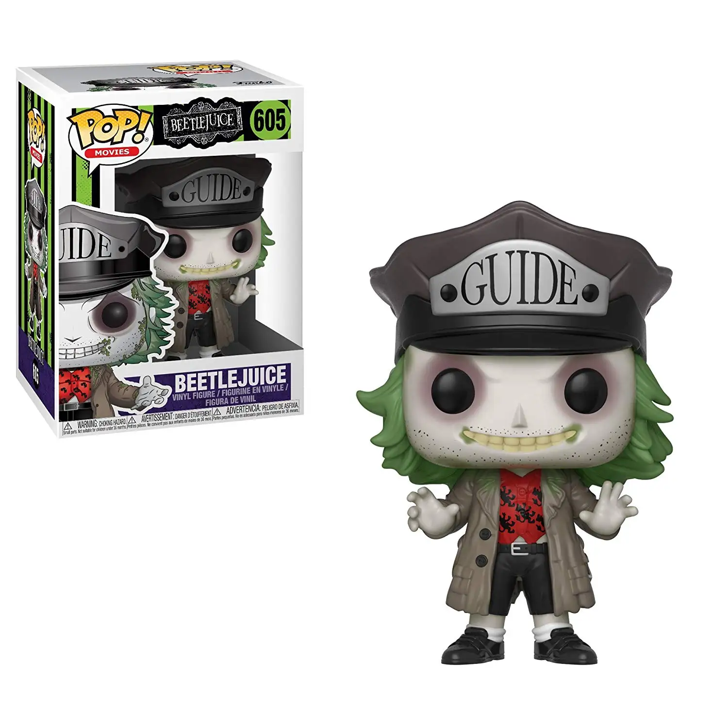 Эксклюзивный Funko pop официальный ужас: Beetlejuice шляпа виниловая Beetle juice фигурка Коллекционная модель игрушки с оригинальной коробкой