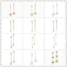 SHINETUNG TIFF S925 Стерлинговое Серебро округлый Т-шрифт с открытым сердцем модные серьги женские с логотипом изысканные высококачественные ювелирные изделия