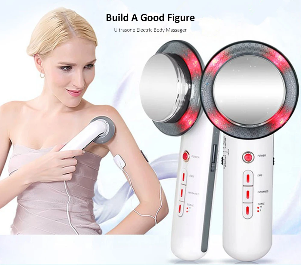 Ultrasonic Electric Body Massager Beauty Guide Slimming Massage Fat Burning Machine Weight Reducing Apparatus