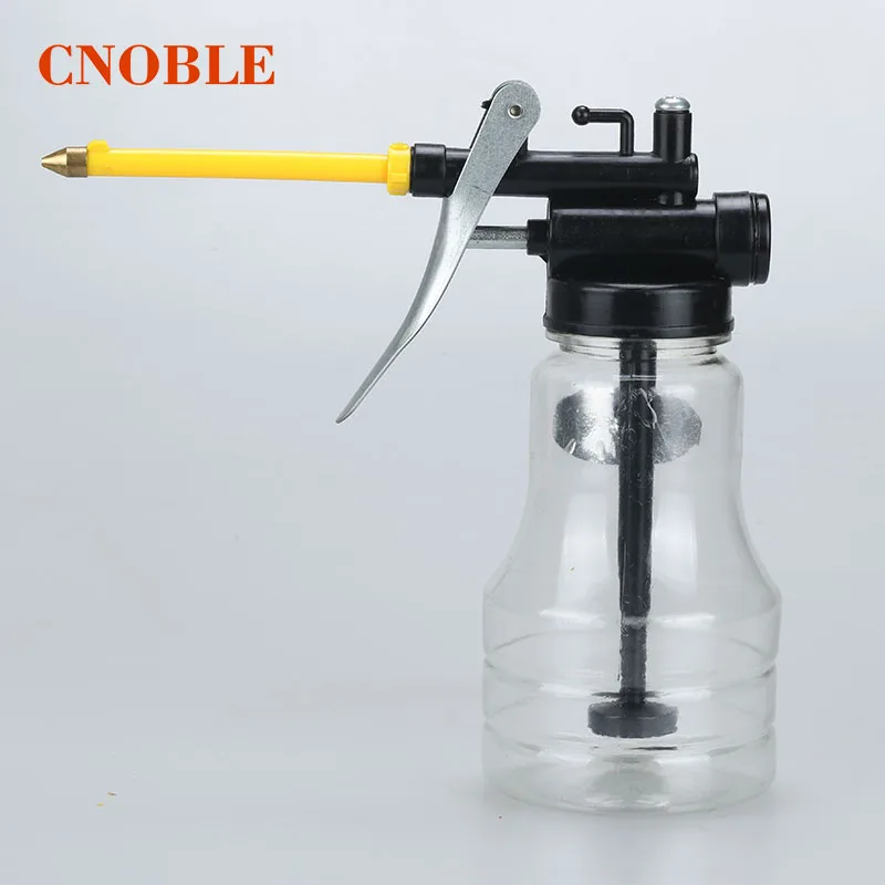 New Transparent High Pressure Pump Oiler 250ml Lubrication Oil Can Plastic Machine Grease 245mm Length flex Gun | Инструменты