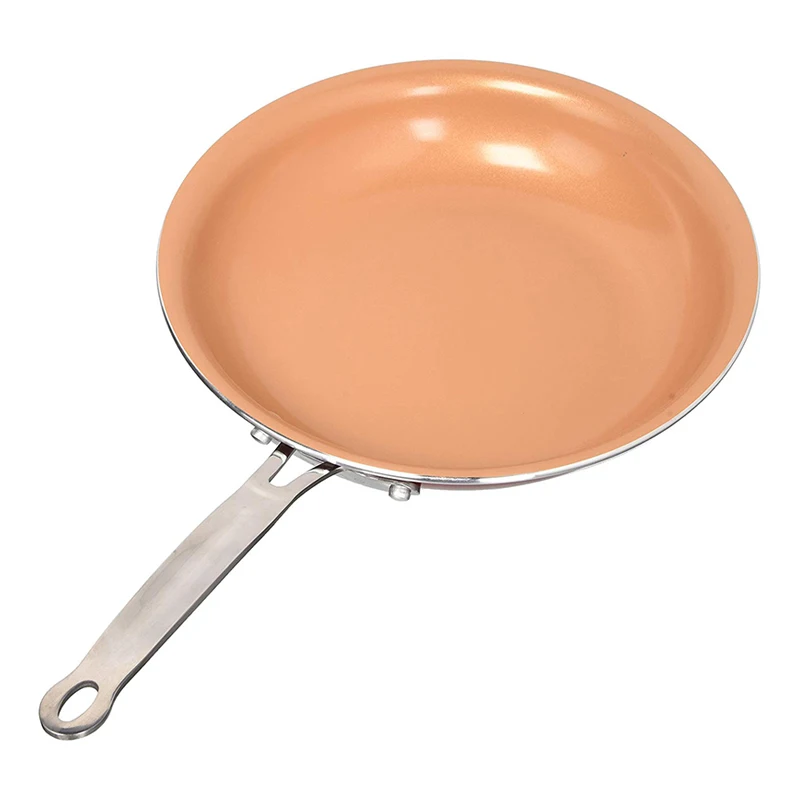 

NEW Non Stick Skillet Copper Pan Frying Pan with Ceramic Coating Saucepan Oven Suitable Induction Wok titanium frying pan