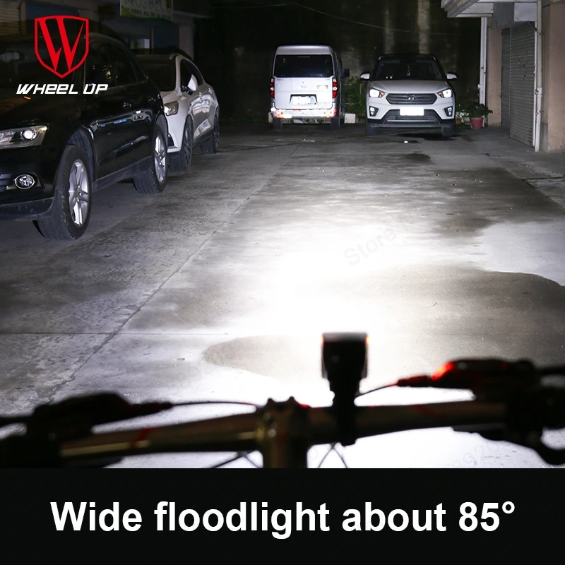 

WHEEL UP Bicycle Headlight with horn USB Rechargeable IPX5 2000 mAH LED Lamp 140 DB 350 Lumens Cycling Headlight Flashlight