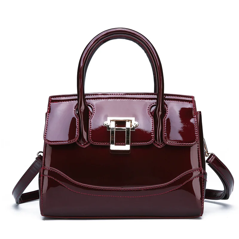 

New Arrival Fashion Women Handbags European Design Patent Leather Lady Shoulder Bags Female Girl Brand Luxury Crossbody Bag