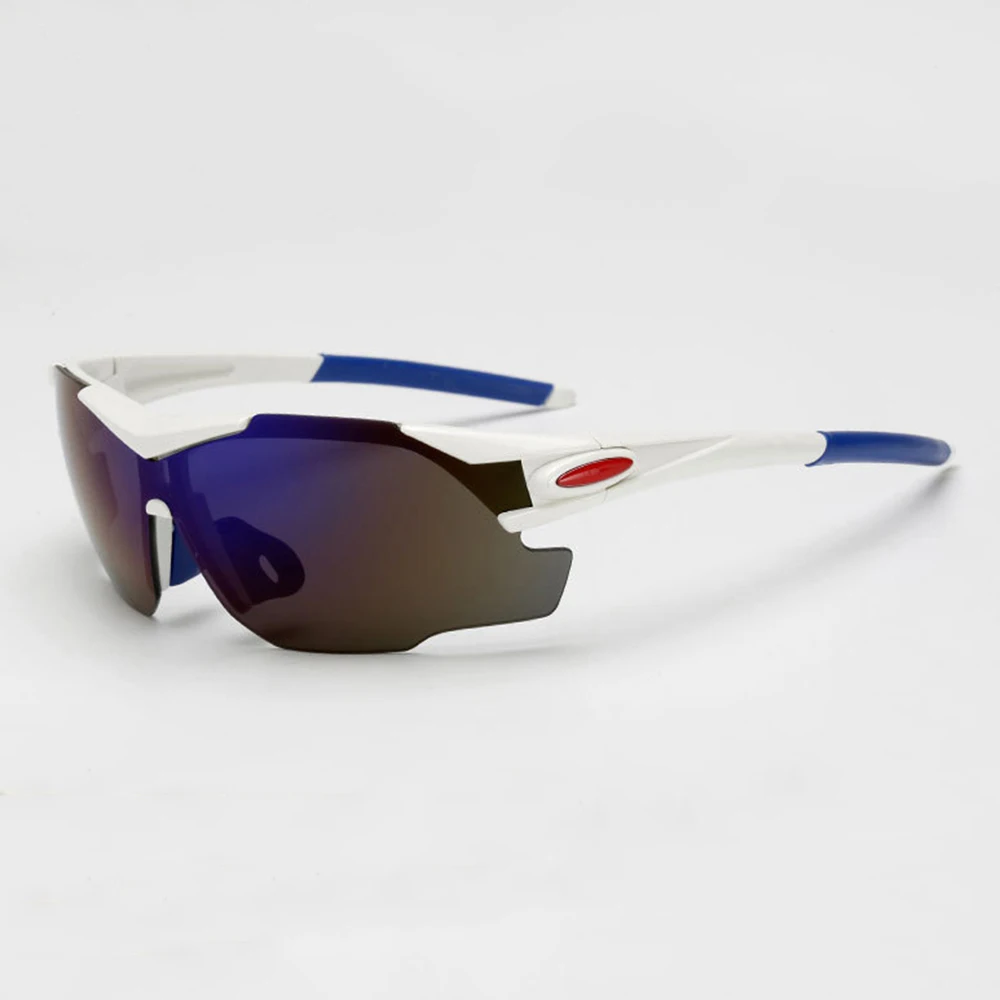 Качественные Спортивные мужские солнцезащитные очки для шоссейного велоспорта, очки для горного велосипеда, защитные очки для езды на велосипеде, солнцезащитные очки, очки для верховой езды - Цвет: C08 White Blue