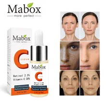 MABOX Retinol 2 5 Vitamin C facial Hyaluronic Acid face Serum Whitening Facial Lifting Serum Removal