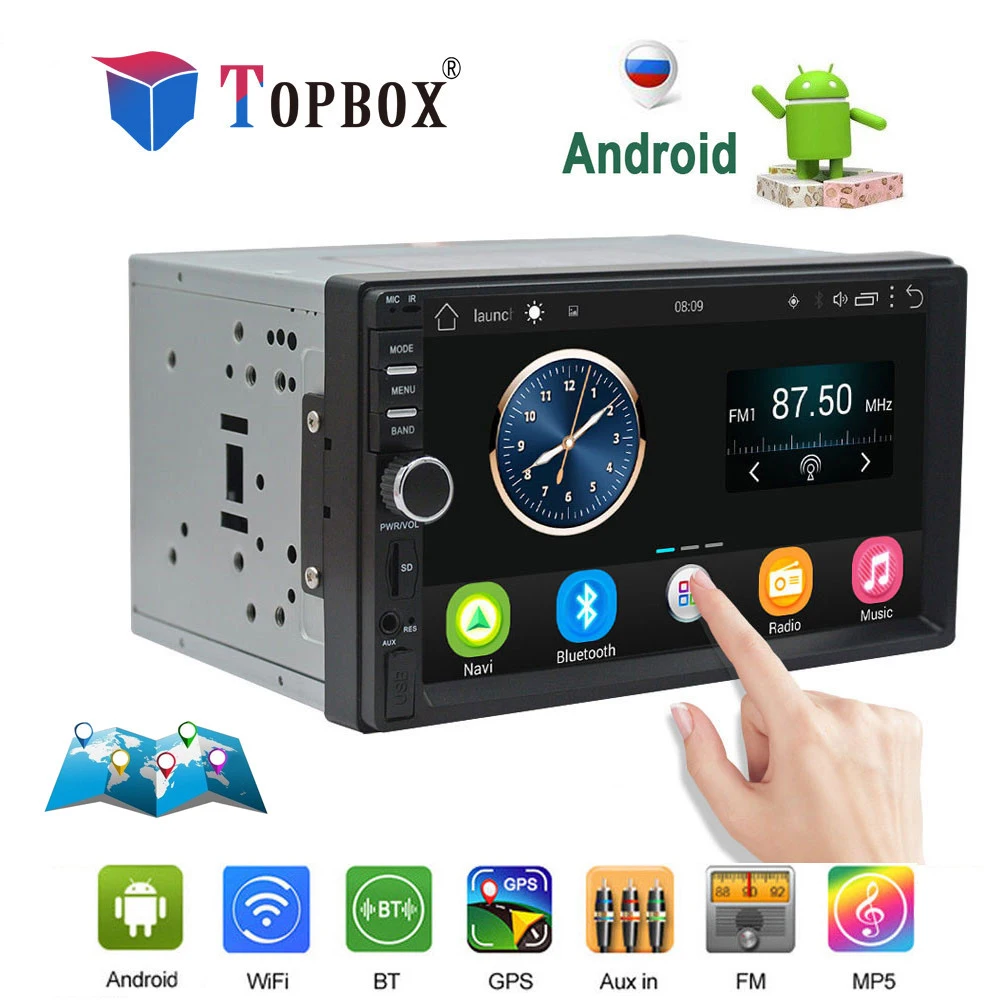 

Camecho 2Din Car Radios Android GPS Navigation 7"Touch Screen Car Multimedia Player Audio Radio Stereo Wifi Bluetooth Mp5 Player