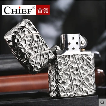 

2018 New 3D Lighter Men Gadgets Kerosene Oil Petrol Lighter Heavy Helmet Gasoline Cigarette Accessories Retro Relief Lighter