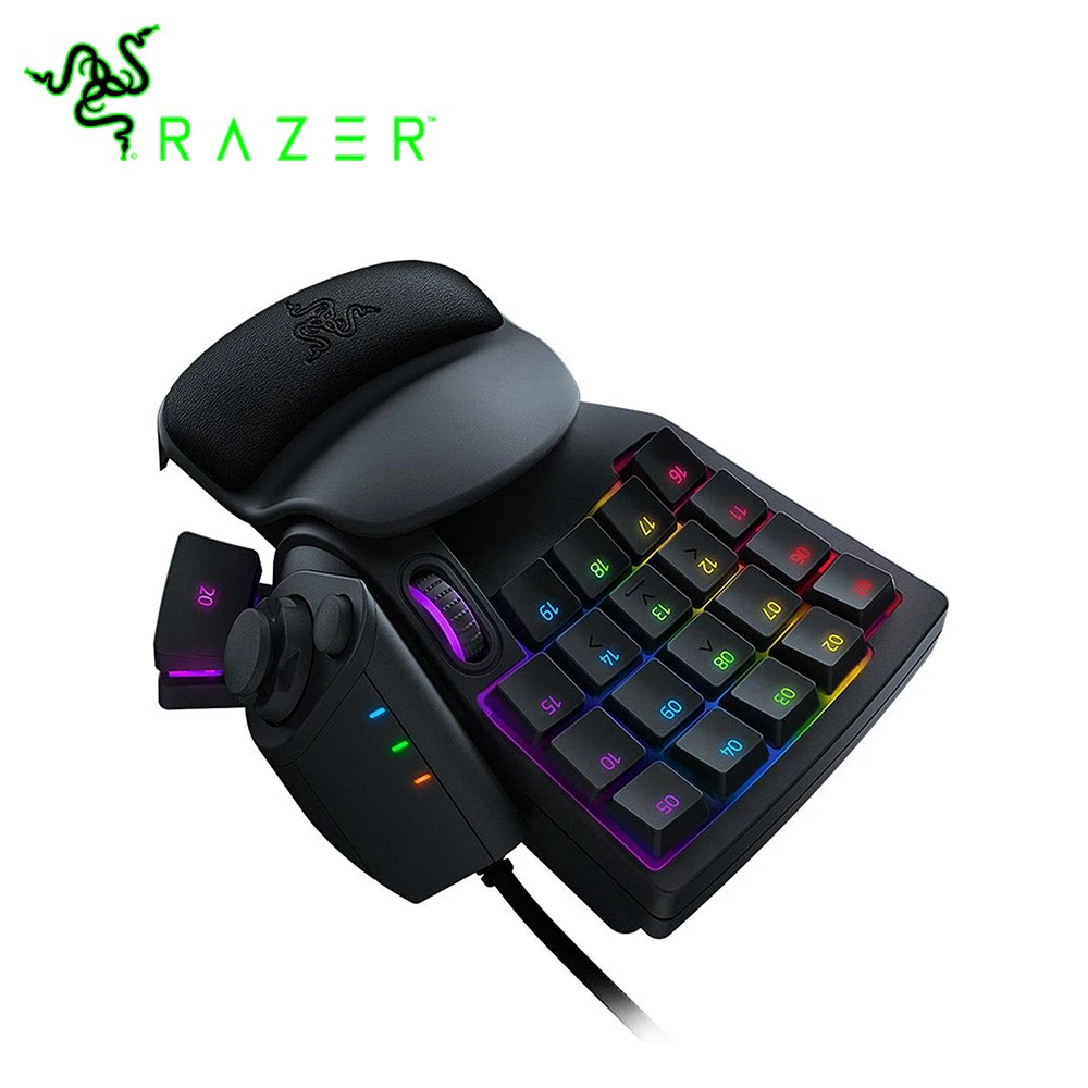 Pаспродажа Razer Tartarus V2 Chroma Mecha игровая клавиатура 32 клавиши мембранная Проводная клавиатура полностью программируемая подсветка механические клавиши