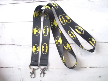

New 20 pcs cartoon My Neighbor Totoro Batman Key Chains Neck Strap Keys Camera ID Card Lanyard D40