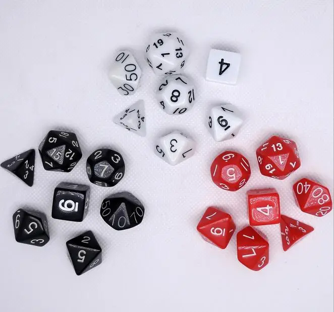 7 Pcs Set Dungeons Dragons Board Game Dice Set DND Life font b Calculator b font