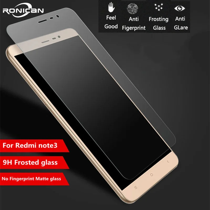 

9H Frosted Tempered Glass For XiaoMi RedMi Note 3 Pro Note3 5.5" 3 3S 4A Screen Protector No Fingerprint Matte Glass Protective